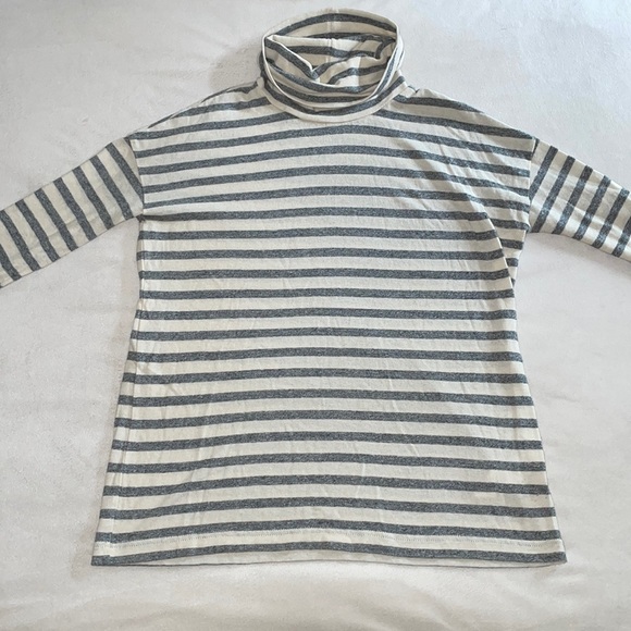 J. Crew Tops - J. CREW Striped Turtleneck Top